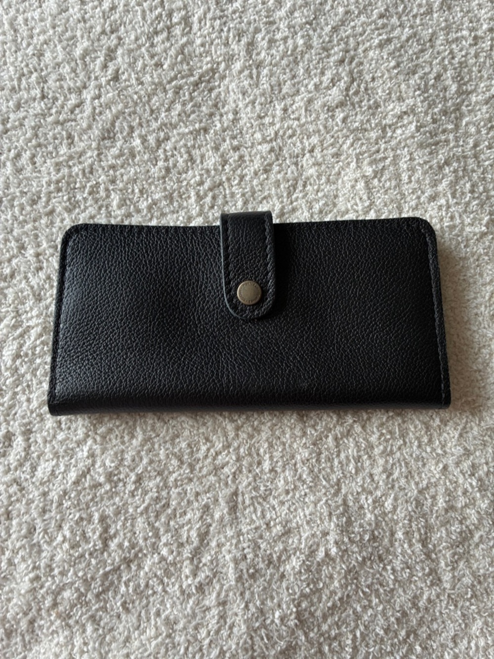 Black Women's Leather Snap Wallet - Portland Leather